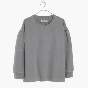 Madewell Rivet & Thread Seamed-Sleeve Sweatshirt